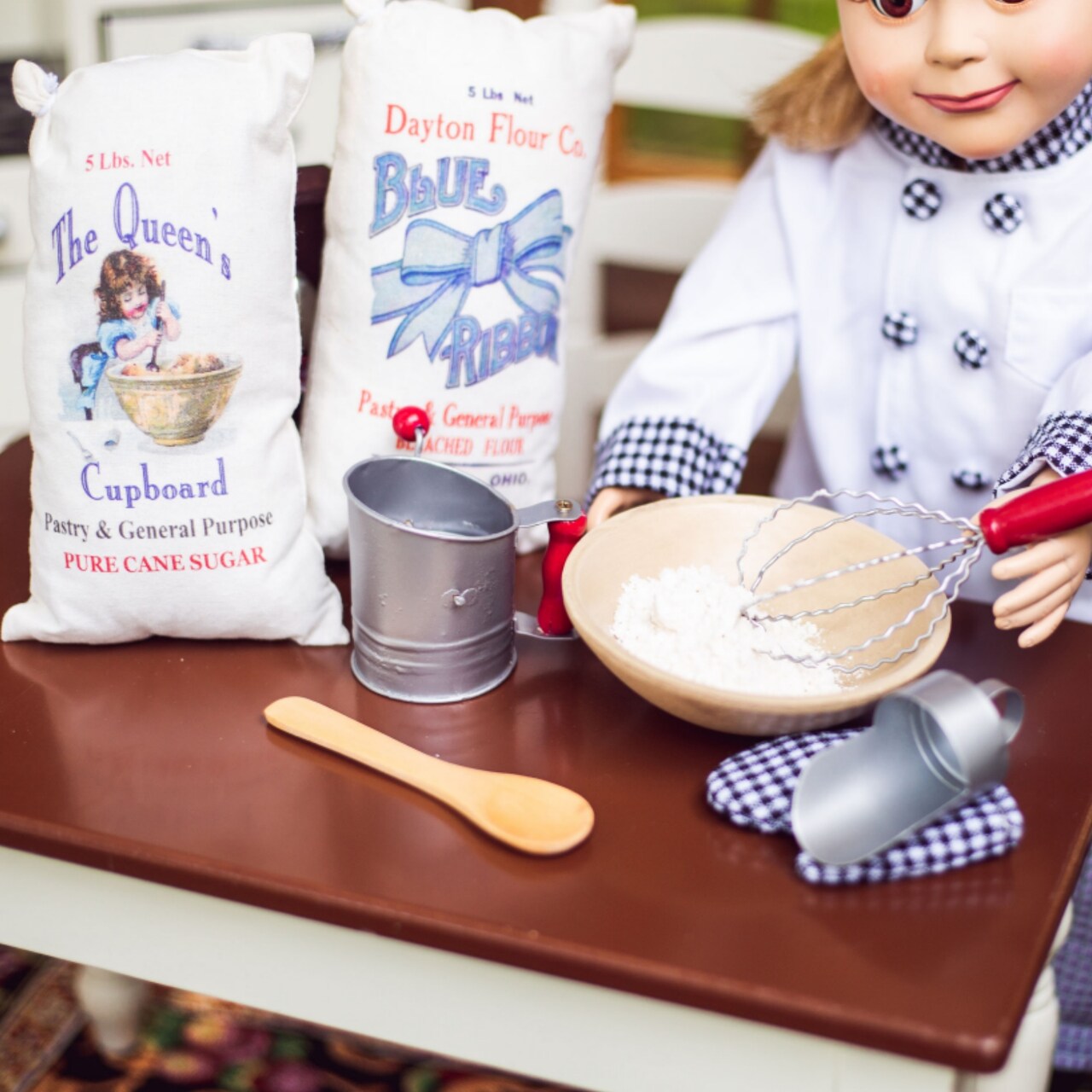 The Queen's Treasures 18 Inch Doll 7 Pc Kitchen Baking Tool Set And Food